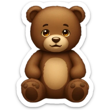 Teddy bear what choclate sticker