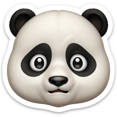 Can you create a panda crying emoji for me 🐼 this panda with.. crying, 🥺 with these eyes,  🥹 and these, 😏 and this sticker