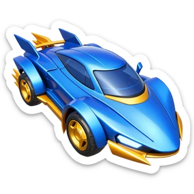 super sonic legend rank from the game rocket league  sticker