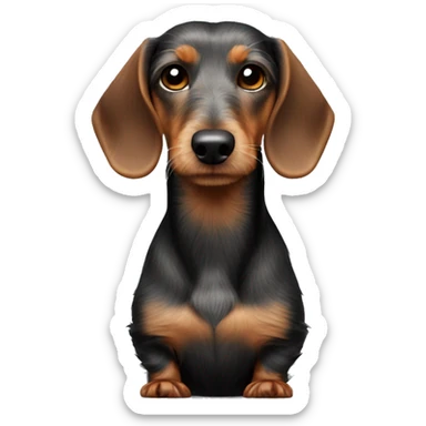 wirehaired dachshund body sticker