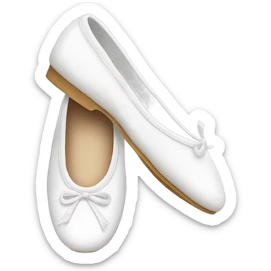 white ballerina shoe sticker