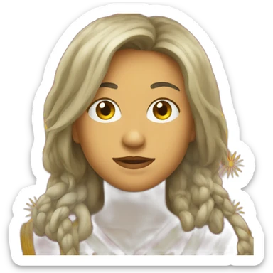 Emoji to flag Kyrgyzstan sticker