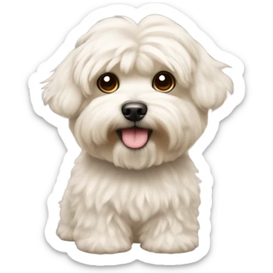 maltipoo with mullet sticker