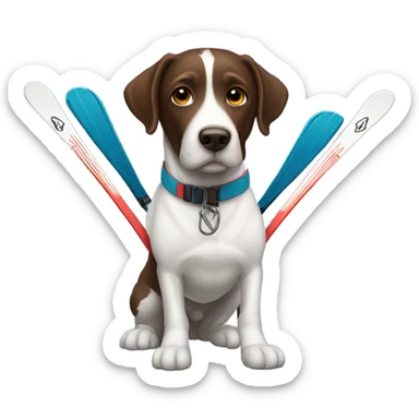 GSP with skis sticker