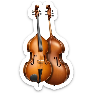 A rockabilly double bass sticker