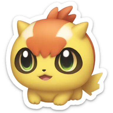 a cute pokemon that doesnt exist sticker