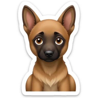 Belgian malinoise puppy sticker