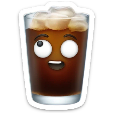 Gummy bear holding a root beer  sticker