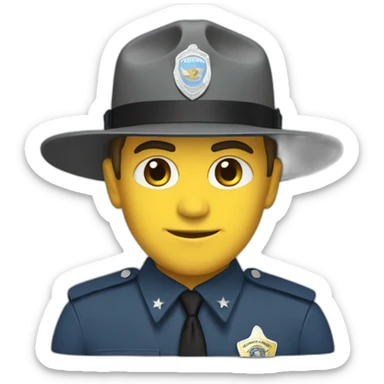 Washington state trooper blue sticker