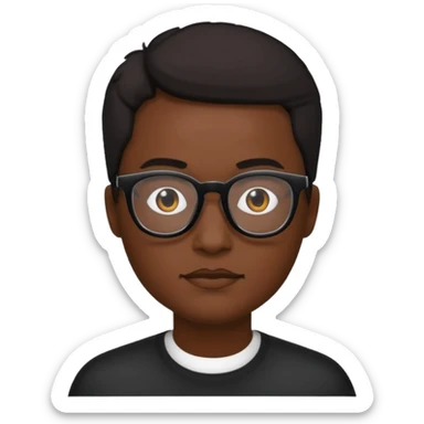 ponle unas gafas negras sticker