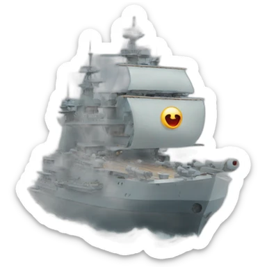 battle ship sticker