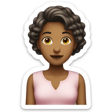 The liar girl have short lags sticker