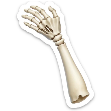 singular arm bone sticker