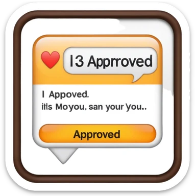 U.S. Immigration giving a text that says "I-130 Approved"  sticker