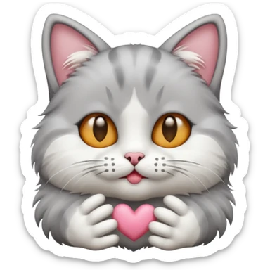 Cat sending kisses sticker