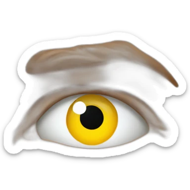 macron avec un seul oeil sticker