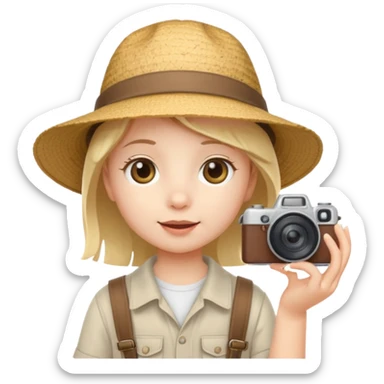 tourist kid cute sticker