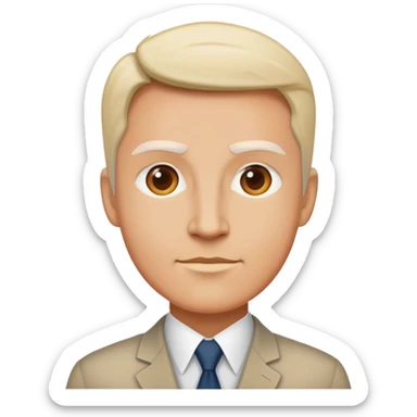 Charismatic leader with vision, standing tall and inspiring sticker