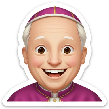 Pope Leo  laughing sticker