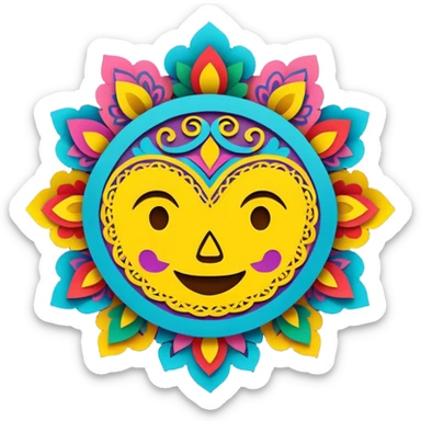 Papel picado sticker