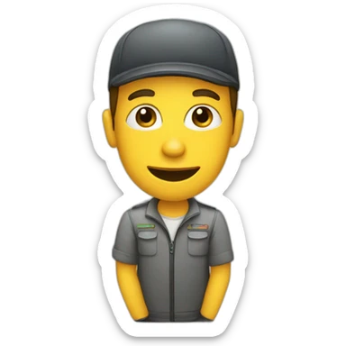 homme en avion sticker