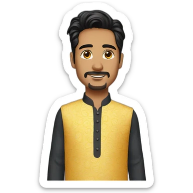 Iron man in kurta pajama  sticker