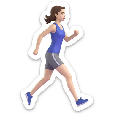 Michelle Monaghan running, female actress with brown hair sticker