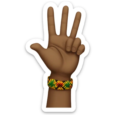 Rastafari Hand Gesture sticker