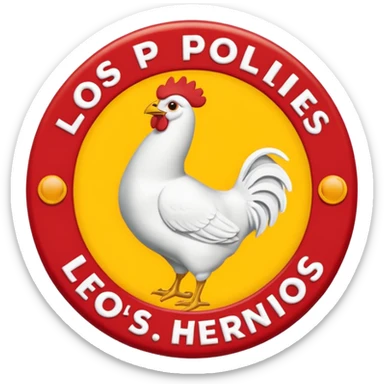 gerar emojs Gerente Los Pollos Hermanos logo em volta escrito sticker