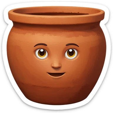 terracotta pot sticker