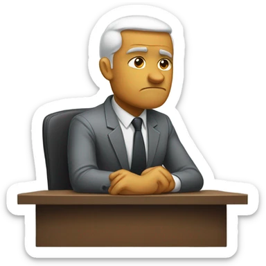 Sad entrepreneur sticker