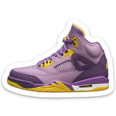 Air Jordan mauve et jaune sticker