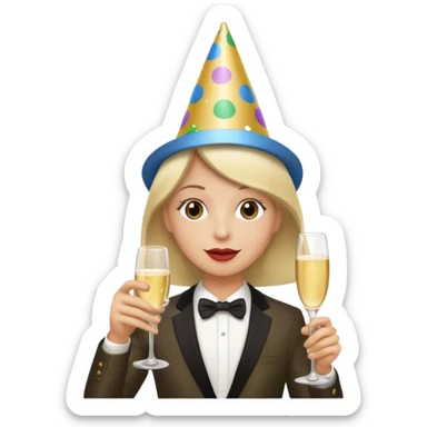 una festa di compleanno sticker