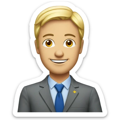 political candidate of European Union sticker