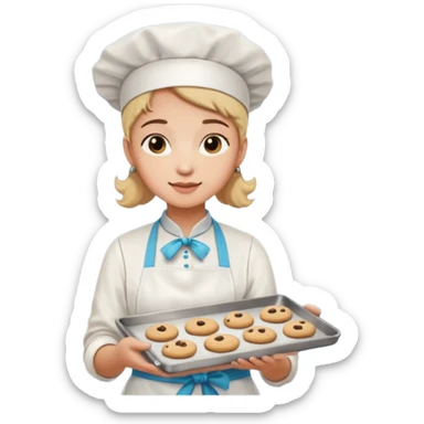 pastelero haciendo cokies sticker