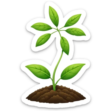 agriculture symbol with a plant or field combined with a medical cross sticker