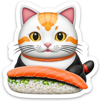 Sushi cat sticker