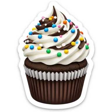 Cookies and cream cupcake sticker