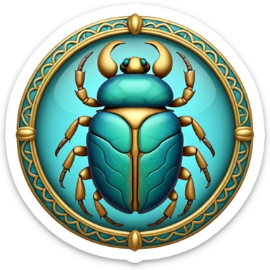 Scarab Amulet sticker