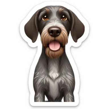 german wirehaired pointer sticker