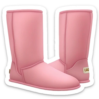 Pink pair of UGG boots  sticker