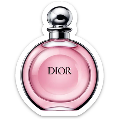 Pink Dior perfume sticker