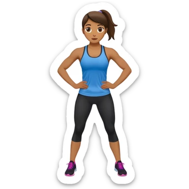 Woman Personal Trainer stand sticker