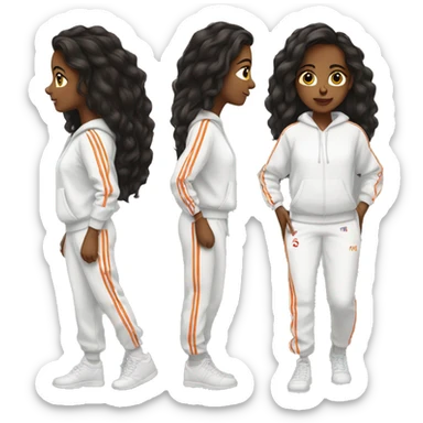 black-straight-haired-brown-girl-in-white-tracksuit sticker