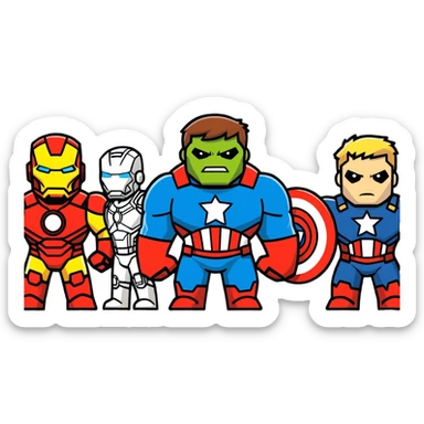 Avengers secret wars sticker