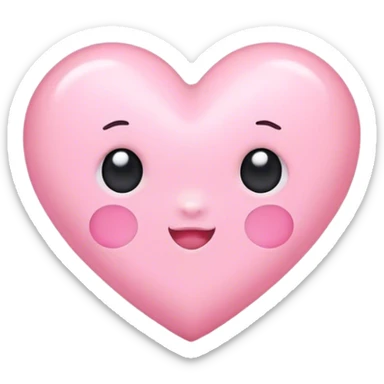 baby pink hearts  sticker