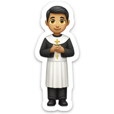 young colombian catholic priest sticker
