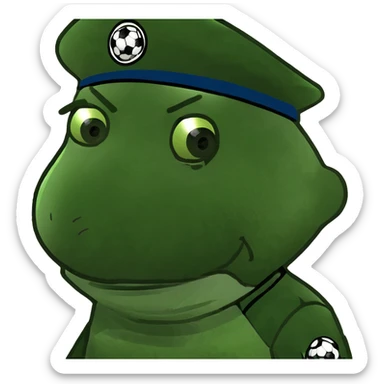happy boy in soccer uniform sticker