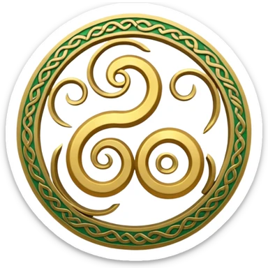 Triskelion faça um emoji desse símbolo  sticker
