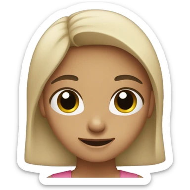 A girl saying “nah” sticker